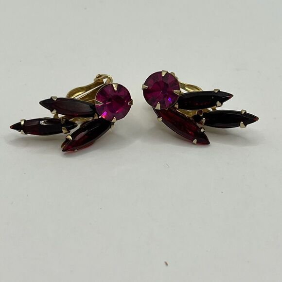 Weiss vintage set of clip earrings and brooch set - Picture 3 of 9